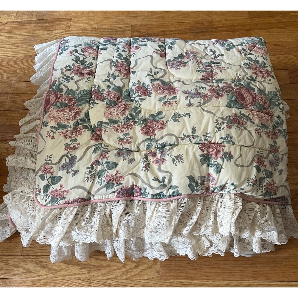 Twin Comforter - Croscill Floral Design